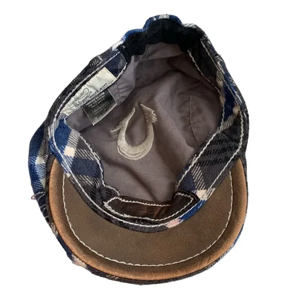 True Religion RARE Vintage Plaid Cap - Picture 6 of 9